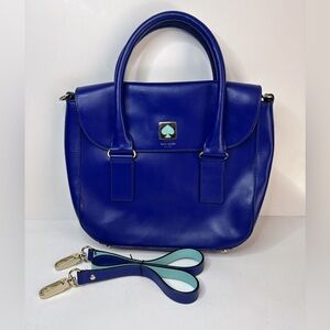 Kate Spade Bond Street Flo Blue/Aqua Crossbody Satchel Purse